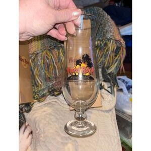 2 Hard Rock Cafe Destin Hurricane Glass Souvenir Tropical Drinkware